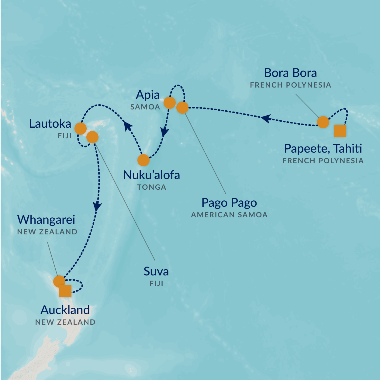 cruise map